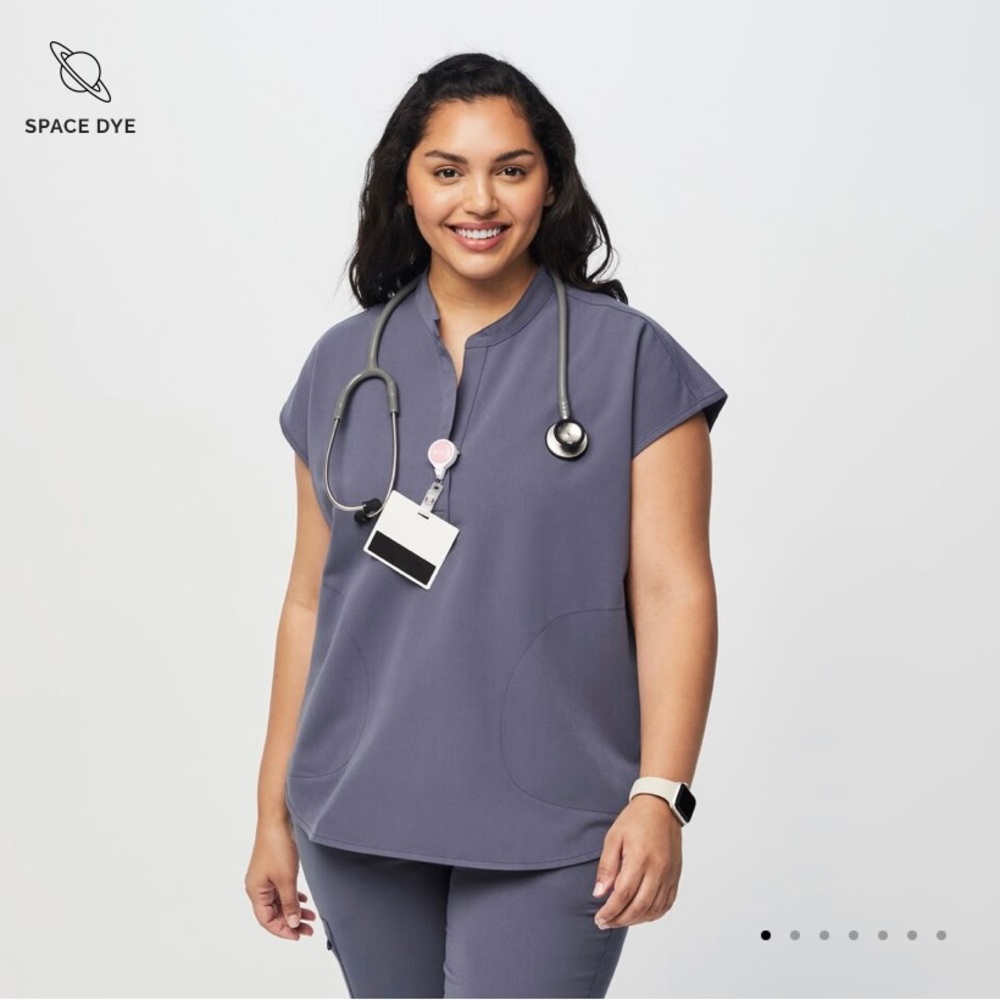 Figs Scrub Set Space Navy